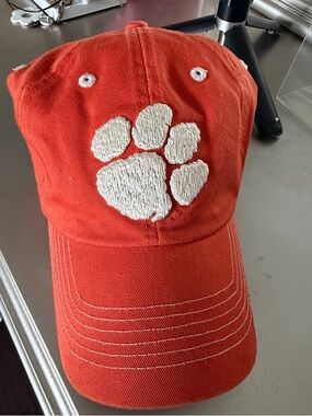Clemson Tigers Embroidered Paw Graphic Baseball Cap - Orange unisex